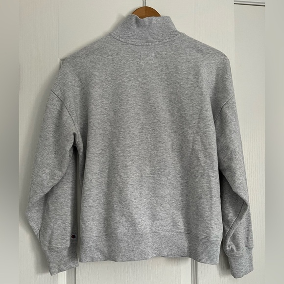 CHAMPION | 1/4 ZIP PULLOVER | LIGHT GREY | XS - Picture 2 of 8